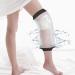 SUPERNIGHT Waterproof Cast Cover for Shower PICC Line Covers for Knee Watertight Reusable Cast Protector for Leg Surgeries Wound Bandage Black Adult Knee-BLACK