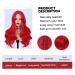 Fancy Long Red Wavy Wig for Women | Natural-Looking Heat-Resistant Synthetic Curly Hair for Parties - Buy Online on GoSupps.com