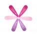 Glittery metal hair clips / hair clips for girls colors: purple fuchsia and pink