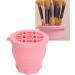 Makeup Brush Cleaning Mat Makeup Brush Cleaner Cup Makeup Brush Cleaner Cosmetic Brush Cleaning Pad Drying Rack Silicone Scrubber Bowl Portable Washing Tool (Roseate) - Buy Online on GoSupps.com