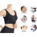 Lemef 3-Pack Seamless Sports Bra Set - Wirefree Yoga Bras with Removable Pads - Black, White, Nude - XL - Buy Online on GoSupps.com