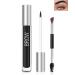 Tinted Brow Gel- Black Tinted Thickening Eyebrow Gel Brow Fast Sculpt Volumizing Eyebrow Glue Waterproof Long-Lasting Transfer-Proof Eyebrow Mascara Makeup with Brow Tool & Brush (0.106 Oz)-01# 01# Black