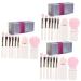 FRCOLOR Eyeshadow Makeup Brush 3 Sets Makeup Brush Set Makeup Brush for Women Makeup Applicator Cosmetic Eye Brush Blending Brush Face Sponges s Artificial Fiber Travel Eyebrow Brush