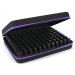 BTSKY 108 Bottles Waterproof hard shell Eva Large capacity essential oils carrier bag nail polish storage foam insert organizer dead (essential oil not included) violet