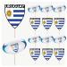 Uruguay Flag Rugby Ball Food & Cupcake Picks Toppers Party Decorations (14 Pack)