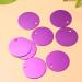 Milists 25 Pieces Aluminum Alloy Blank Tags for Pets - Round DIY Traction Rope Accessories (7.5cm Purple) - Buy Online on GoSupps.com