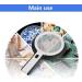 Desktop Glass Chargeable Folding Identification Tool 6X 10X HD Lens with LED Light Maintenance Reading Magnifier Good Times - Buy Online on GoSupps.com