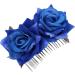 FRCOLOR Bridal Hair Accessories bridal Hair Pin rose flower hair clip tiara rose flower side side hair bridal tiara bridal headpieces for jewelry bride Flower Hair Accessories - Buy Online on GoSupps.com