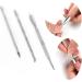 LAMELLIS 2x Oblique Mouth Design Finger Nail Clippers Cutter & 3Pcs Nail Art Stainless Steel Cuticle Spoon Remover Pusher - Buy Online on GoSupps.com