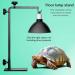 Adjustable Reptile Lamp Stand Holder - Optimal Habitat Lighting for Hermit Crayfish Bearded Dragons Turtles Geckos & Lizards (Black) - Buy Online on GoSupps.com