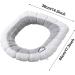 TimeCity 4PCS Warm Toilet Seat Covers Pads | Thicker Winter Bathroom Cushioned Comfort | Stretchable Elongated Washable Seat Pads - Cloud-color - Buy Online on GoSupps.com