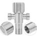 Buy Stainless Steel G1/2 Inch Bathroom Angle Valve - Durable Water Shut-Off Valve for Kitchen & Bathroom - Buy Online on GoSupps.com