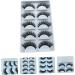 5 Pairs Fake eyelashes magnetic false eyelashes faux lashes easiest fake lashes beauty accessories false lashes bulk natural make up accessories girl set fiber dense - Buy Online on GoSupps.com