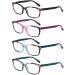 DOOViC Reading Glasses for Women Blue Light Blocking Stylish Design Womens Readers 1.5 Strength 4 Colors-s2 1.5 x