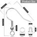 925 Sterling Silver Earring Hooks Set - 150 PCS Ear Wires & 500pcs Earring Making Kit with Hypoallergenic Fish Hooks, Jump Rings, and Silicone Backs - Silver - Buy Online on GoSupps.com