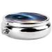 Galaxy Round Pill Box - 3 Compartment Mini Travel Medicine Organizer | Portable Decorative Vitamin Holder - Buy Online on GoSupps.com