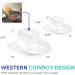 Huang Acrylic Small Cowboy Hat - Versatile Home Decor and Chip & Dip Serving Bowl | Ideal for Dining, Hosting | Durable Construction, Easy to Clean - Premium Clear Acrylic - Buy Online on GoSupps.com