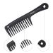 SALONSOLUTIONS Wide-Tooth Detangling Comb - Round Handle, Huge Size, Warm Black - 1PC - Buy Online on GoSupps.com
