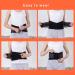 Self-Warming Steel Platter & Lumbar Support Belt - Cold Protection Heating Elastic Compression Back Support (Black L) | International Shipping - Buy Online on GoSupps.com