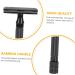 DOITOOL 2 Sets Razor Tool - Long Handle Aluminum Alloy Miss Black 11.2x4.43cm - Perfect for Smooth Shaving | International Shipping - Buy Online on GoSupps.com