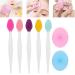 Mini Facial Cleansing Brush Set | Silicone Exfoliating Pore Cleaner for Smooth Skin - Buy Online on GoSupps.com