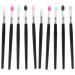 FOMIYES 10 Pcs Silicone Eyeshadow Brush Makeup Sponge Silicone Makeup Eyeshadow Applicator Cream Mix 14.7x0.9cmx2pcs As Shownx2pcs