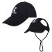 Pawaboo pet baseball cap 2 pieces of pet parents child hat sun hats with ear holes and adjustable chin straps pet family hats outdoor dog cap sun protection caps large black large black