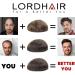 Lordhair Knotless Toupee for Men Skin Flat Injected Lace Front Human Hair System Base Size 8x10 Inch Light Medium Density Front Contour A Shape Mens Hairpiece Light Brown 7#(ASH) - Buy Online on GoSupps.com