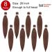 Xtrend EZ Pre Stretched Braiding Hair 30 Inch 8 Packs Dark Brown Pre Stretched Crochet Braiding Hair Professional Synthetic Hair Extension Yaki Texture Braiding Hair for Crochet Twist Braids 30# 30 Inch (Pack of 8) 30# - Buy Online on GoSupps.com