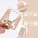 6 PCS Large Claw Clips for Thick Hair - Strong Hold Matte Hair Clips for Men and Women - Non-Slip Semicircle Hair Accessories for All Hairstyles - Buy Online on GoSupps.com