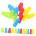 FRCOLOR 12pcs Silicone Finger Cot Silicone Finger Sleeve Silicone Finger Protectors Thimbles for Hand Sewing Rubber Finger Tips Office Hot Glue Color Accessories Daily Use Work