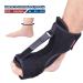Plantar Fasciitis Night Splint & Orthotic Brace for Effective Pain Relief with Spiky Massage Ball - Black - Buy Online on GoSupps.com