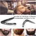 Stainless Steel Folding Beard Comb for Men - Anti-Static Pocket Comb for Beard and Mustache Styling - Buy Online on GoSupps.com