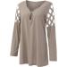 Women's Rhinestone V-Neck Hollowed Out Top - Black Silk Shirt - XX-Large - Buy Online on GoSupps.com