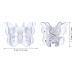 60 Pcs Mini Butterfly Hair Claws Clips - Clear Plastic Pins for Girls & Women - Buy Online on GoSupps.com