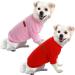 Hualisiji Fleece Dog Sweater - Warm & Light Sweatshirt for Small Dogs (XXL Red+Pink) | Soft & Easy to Wear - Buy Online on GoSupps.com
