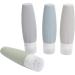 ZJchao 4 Pack Travel Bottles - Silicone Refill Containers for Shampoo Body Wash & Water (90ml) - Perfect for International Shipping - Buy Online on GoSupps.com