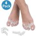 SiaMed 4x Hallux Valgus Toe Separator Splints - Soft Gel Silicone Splint for Foot Pain Relief - 2 Pairs for Hallux Valgus Treatment - International Shipping Available - Buy Online on GoSupps.com