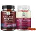 Bundle of Uric Acid Cleanse & Detox - Green Coffee Beans with Turmeric Tart Cherry & Celery Seed for Kidney Cleanser and Apple Cider Vinegar Gummies with Mother with B12 Vitamin B6 & Pomegranate