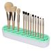 Unaone Silicone Makeup Brush Holder  Multipurpose Beauty Tool Organizer Make up Brush Storage Stand for Painting Pen Brushes Nail Clippers Drill Pens Ruler Sewing Craft Tools (Green)