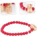 CALLARON Women 1pc Zodiac Year Bracelet Bracelets Miss Alloy Red Beads Ox Mascot Bracelet - Buy Online on GoSupps.com