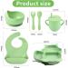 KOKSI Baby Feeding Set with Suction Plate & Bowl - Silicone Weaning Supplies for Babies & Toddlers - Microwave & Dishwasher Safe - Light Pink Rabbit Plate - Buy Online on GoSupps.com