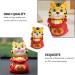 Hoement 2 pcs year of the tiger bobble head ornament 2022 new year sculpture good luck figurines zoo miniature cars bubble toys Home Animal Decoration resin office the bubble God of Wealth Redx2pcs 6X6X9.5CMx2pcs - Buy Online on GoSupps.com