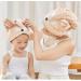 Cysocool Anti-Frizz Microfiber Hair Turban for Kids | Quick-Drying Soft Towel Hat for All Hair Types - S-Girl Pink Fox - Buy Online on GoSupps.com