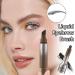 Liquid Eyebrow Brush & Gel Pencil - Long Lasting Waterproof Smudge Proof Natural Look - Chocolate - Buy Online on GoSupps.com