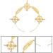 Miaija Halo Goddess Crown Headband Halloween Costume Headpiece with Leaves Jewelry Glittering Gold Hair Accessories for Women Girls Wedding Party - Buy Online on GoSupps.com