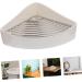 CIYODO Small Pet Ceramic Toilet Rats Hamster Litter Pan Bunny Cage Toilet Hamster Potty Rabbit Training Potty Small Pet Cage Supply Hamster Toilet Dog Toilet Indoor Pet Potty Rabbit Potty 24x18.5cm White - Buy Online on GoSupps.com