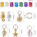 Jinlaili Dreadlocks Hair Rings Colorful 130 Pieces Hair Braid Rings Hair Cuffs Multi-Color Hair Pendants Aluminum Golden Hair Accessories Cute Hair Pendants Leaves Stars Snowflakes and Shell - Buy Online on GoSupps.com