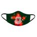 riou Christmas Face Mask LED with Motif Washable Adult Funny Mouth and Nose Protection Fabric Bandana Multifunctional Scarf