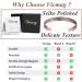 Vicmag Copper Magnetic Bracelet for Women| 99.99% Pure Solid Copper| 6X Ultra Strength Magnets| Adjustable Size| Gift Box Included (Roses) - Buy Online on GoSupps.com